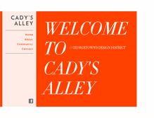 Tablet Screenshot of cadysalley.com